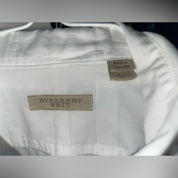BURBERRY SHIRT WHITE SIZE XL - Picture 4 of 5